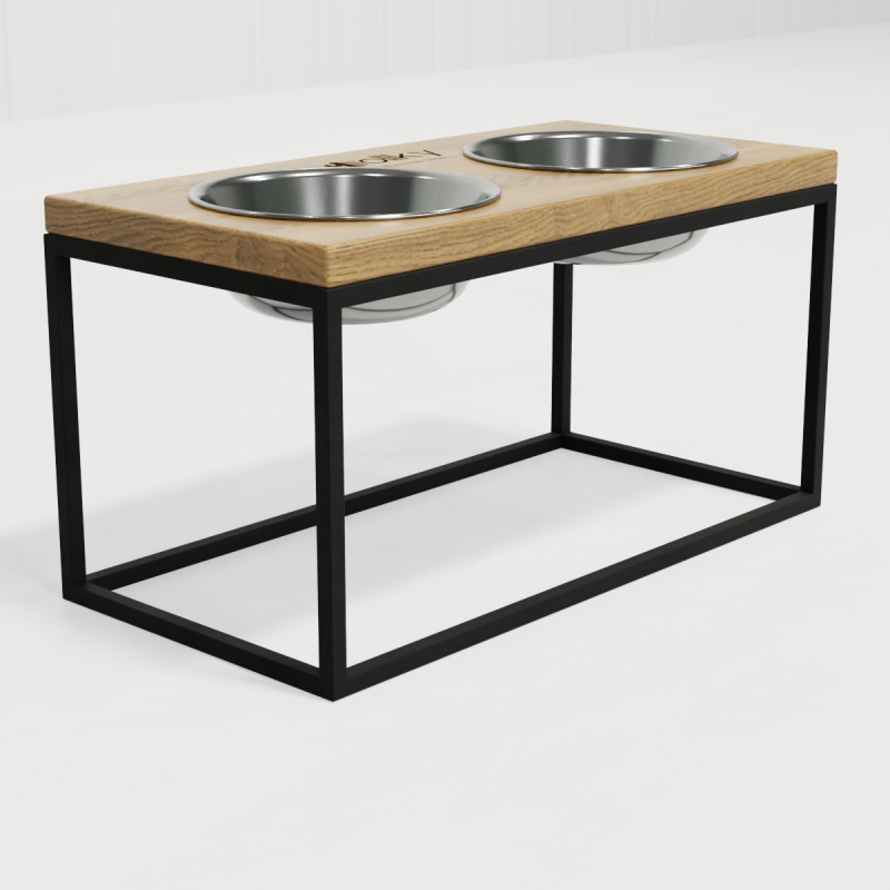 Hollky Base L - миски на підставці для середніх і великих собак (2 × 0,95 л) BLNT 