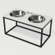 Hollky Base L - миски на підставці для середніх і великих собак (2 × 0,95 л) BLWH