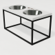 Hollky Base L - миски на підставці для середніх і великих собак (2 × 0,95 л) BLWH
