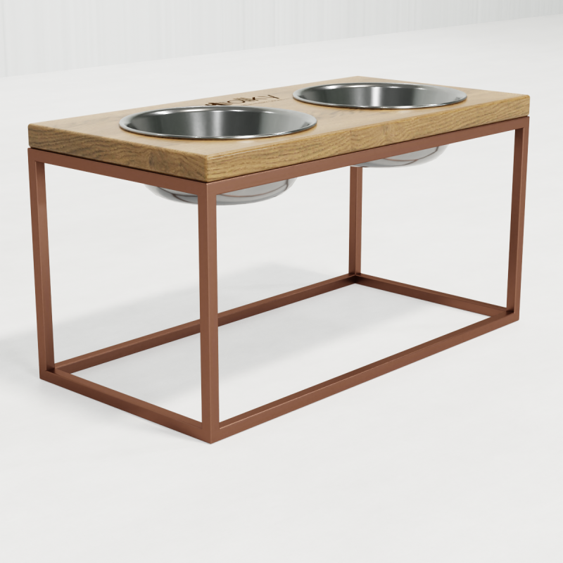 Hollky Base L - миски на підставці для середніх і великих собак (2 × 0,95 л) GLNT 