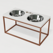 Hollky Base L - миски на підставці для середніх і великих собак (2 × 0,95 л) GLWH