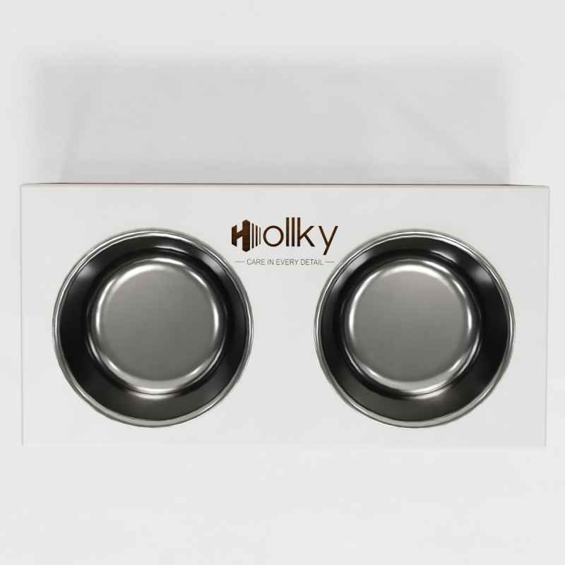 Hollky Base L - миски на підставці для середніх і великих собак (2 × 0,95 л) GLWH