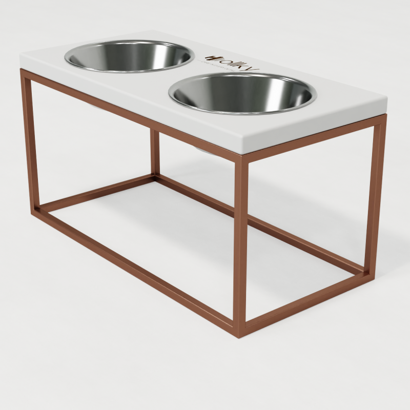 Hollky Base L - миски на підставці для середніх і великих собак (2 × 0,95 л) GLWH