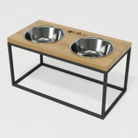 Hollky Base L - bowls on stand for medium and large dogs (2 × 0.95 L) GRNT 