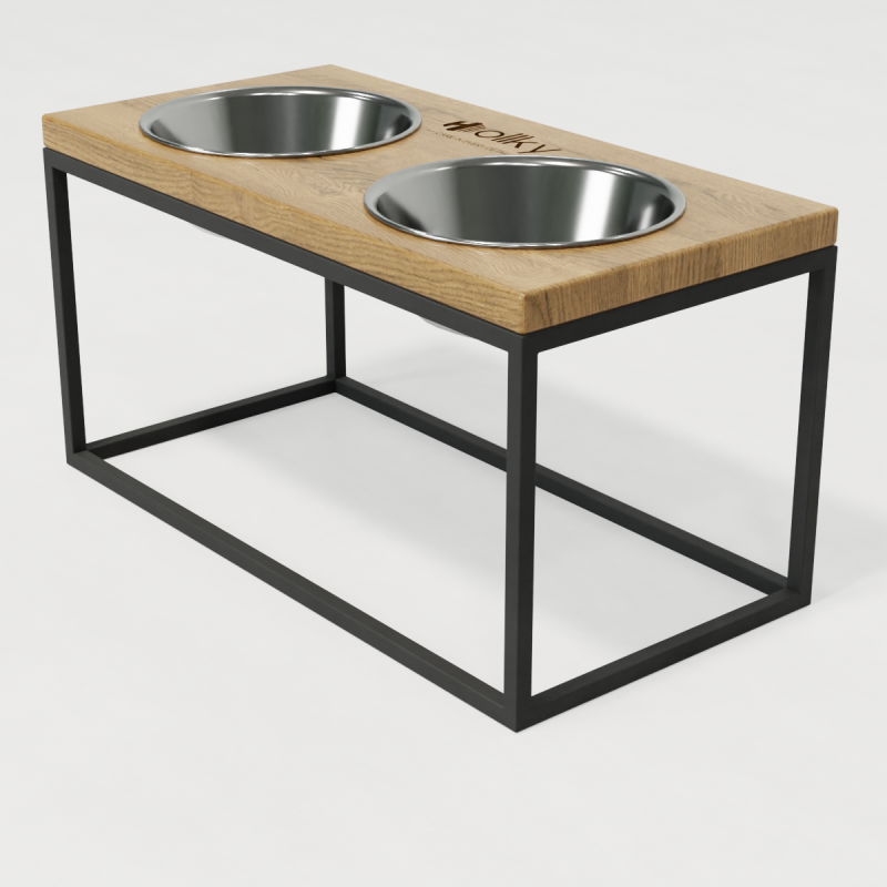 Hollky Base L - миски на підставці для середніх і великих собак (2 × 0,95 л) GRNT 