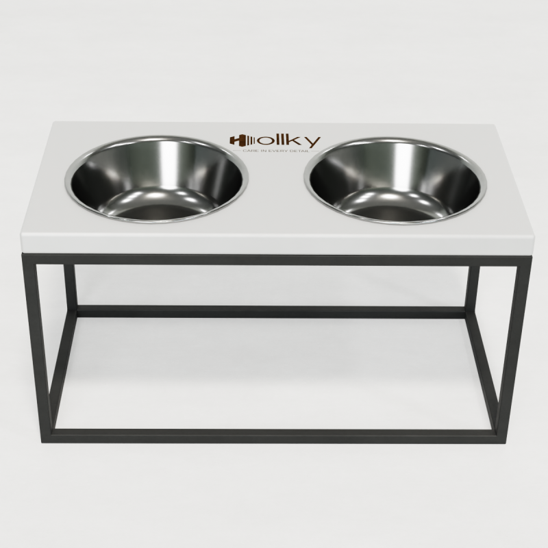 Hollky Base L - миски на підставці для середніх і великих собак (2 × 0,95 л) GRWH 