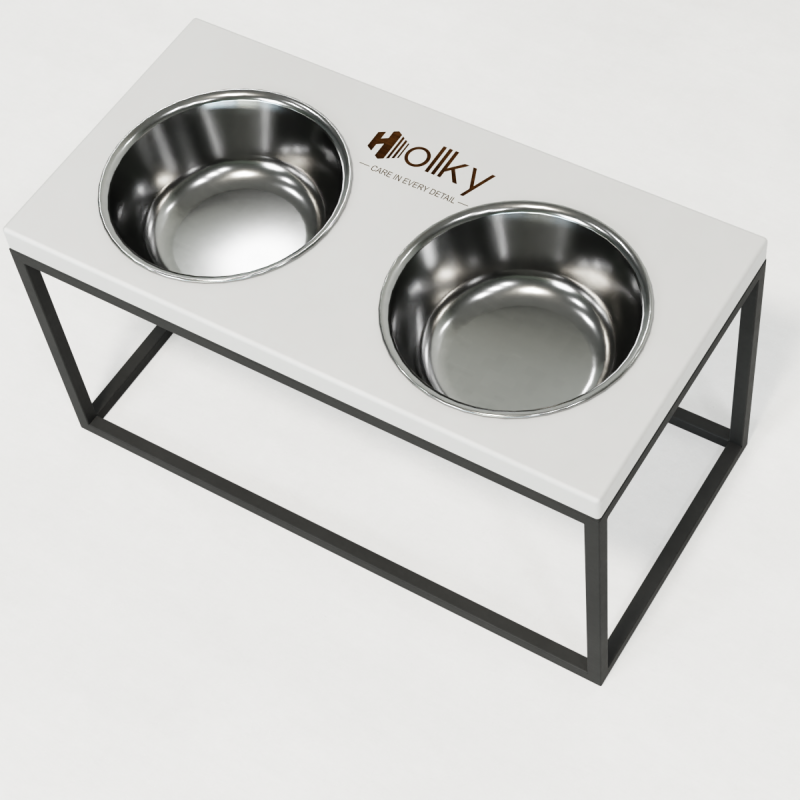 Hollky Base L - миски на підставці для середніх і великих собак (2 × 0,95 л) GRWH 