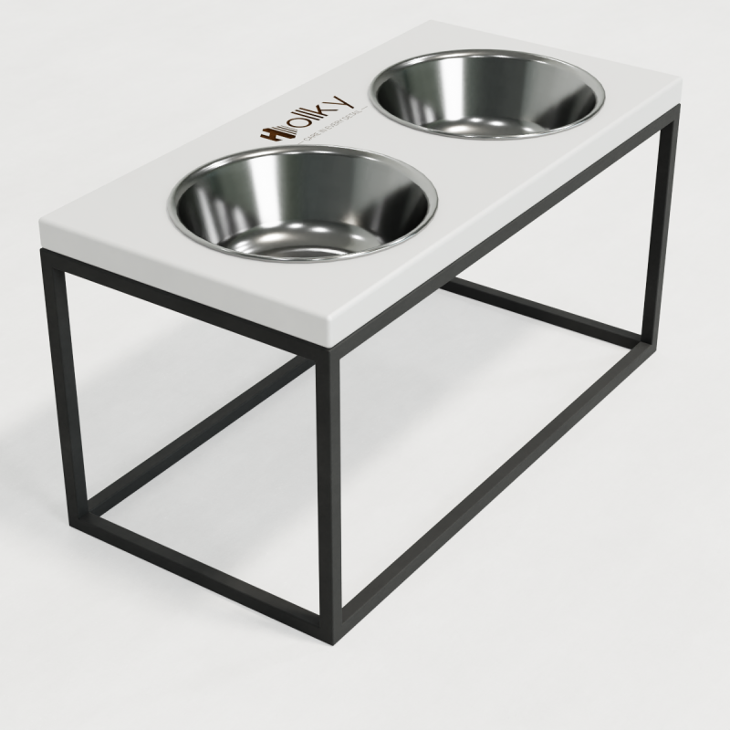 Hollky Base L - миски на підставці для середніх і великих собак (2 × 0,95 л) GRWH 