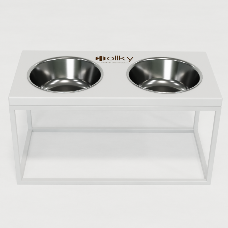 Hollky Base L - миски на підставці для середніх і великих собак (2 × 0,95 л) WHWH 