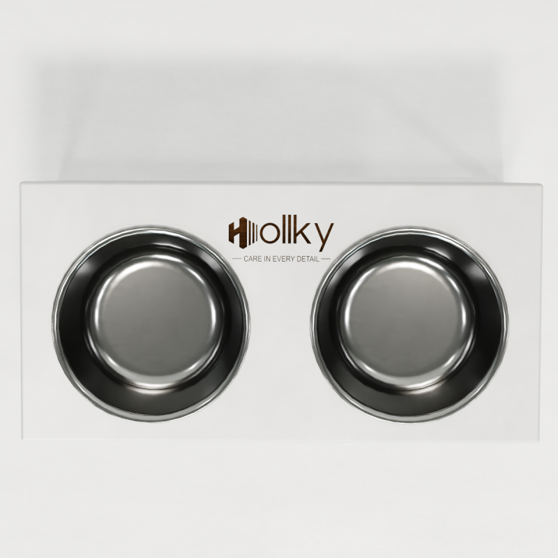 Hollky Base L - миски на підставці для середніх і великих собак (2 × 0,95 л) WHWH 