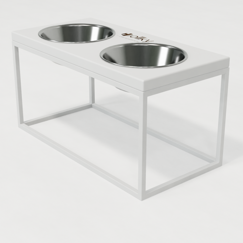 Hollky Base L - миски на підставці для середніх і великих собак (2 × 0,95 л) WHWH 