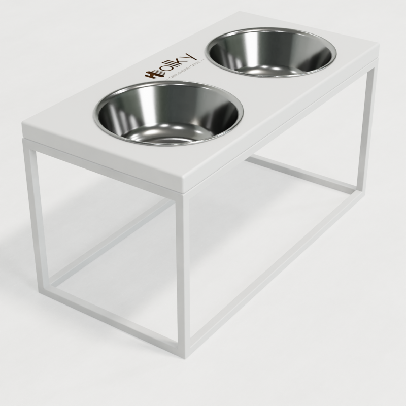 Hollky Base L - миски на підставці для середніх і великих собак (2 × 0,95 л) WHWH 