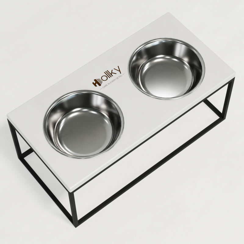 Hollky Base XL20 - миски на підставці для великих собак (2 × 1,8 л) BLWH