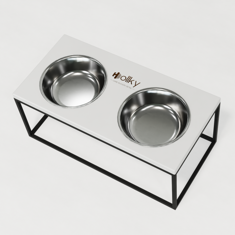 Hollky Base XL20 - миски на підставці для великих собак (2 × 1,8 л) BLWH