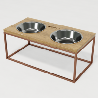 Hollky Base XL20 - миски на подставке для больших собак (2 × 1,8 л) GLNT 