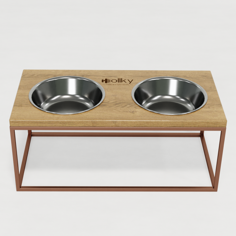 Hollky Base XL20 - миски на підставці для великих собак (2 × 1,8 л) GLNT 