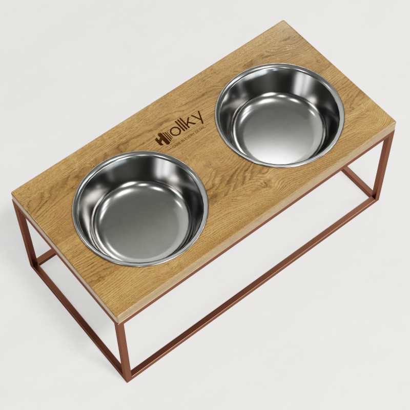 Hollky Base XL20 - миски на підставці для великих собак (2 × 1,8 л) GLNT 