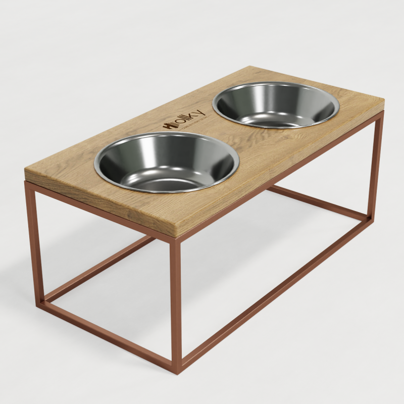 Hollky Base XL20 - миски на підставці для великих собак (2 × 1,8 л) GLNT 