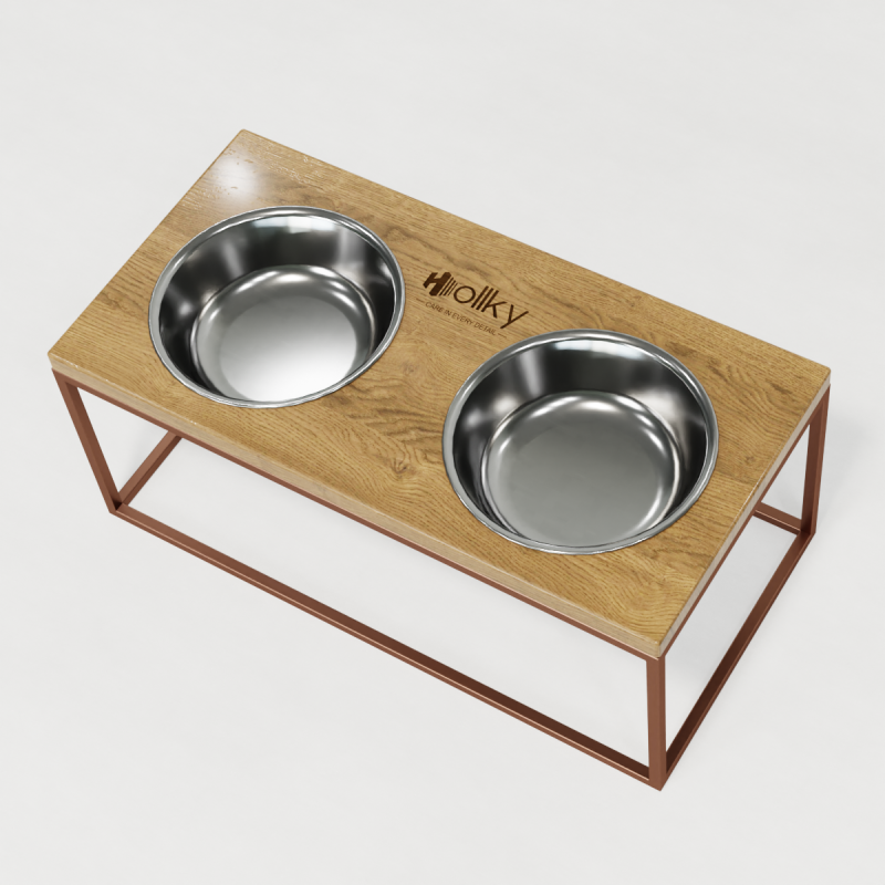 Hollky Base XL20 - миски на підставці для великих собак (2 × 1,8 л) GLNT 