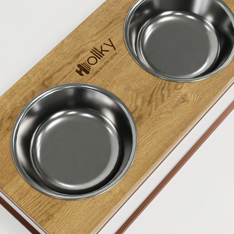 Hollky Base XL20 - миски на підставці для великих собак (2 × 1,8 л) GLNT 