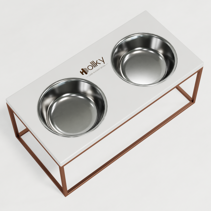 Hollky Base XL20 - миски на підставці для великих собак (2 × 1,8 л) GLWH