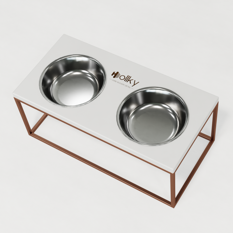 Hollky Base XL20 - миски на підставці для великих собак (2 × 1,8 л) GLWH