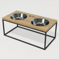 Hollky Base XL20 - bowls on stand for large dogs (2 × 1.8 L) GRNT 