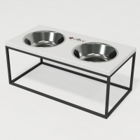 Hollky Base XL20 - bowls on stand for large dogs (2 × 1.8 L) GRWH