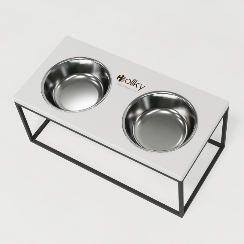 Hollky Base XL20 - миски на підставці для великих собак (2 × 1,8 л) GRWH