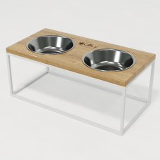 Hollky Base XL20 - миски на підставці для великих собак (2 × 1,8 л) WHNT 