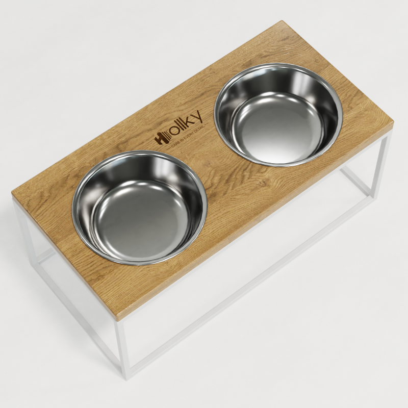 Hollky Base XL20 - миски на підставці для великих собак (2 × 1,8 л) WHNT 