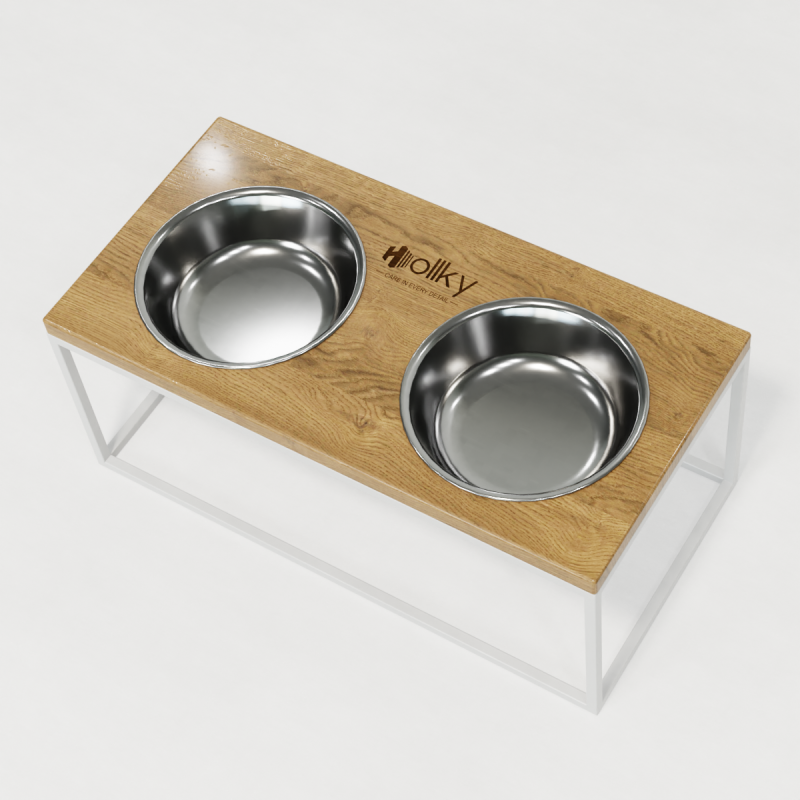 Hollky Base XL20 - миски на підставці для великих собак (2 × 1,8 л) WHNT 