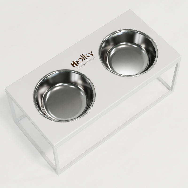 Hollky Base XL20 - миски на підставці для великих собак (2 × 1,8 л) WHWH
