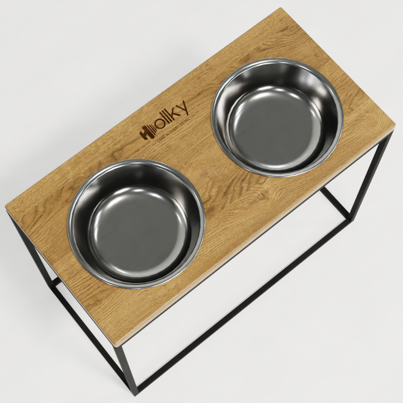 Hollky Base XL40 - миски на підставці для великих собак (2 × 1,8 л) BLNT 