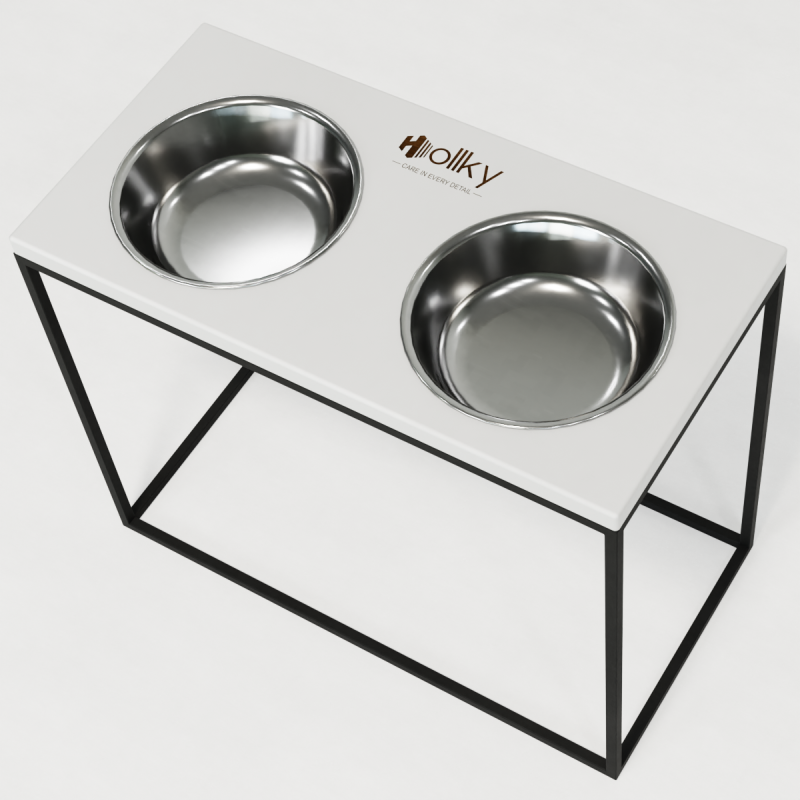 Hollky Base XL40 - миски на підставці для великих собак (2 × 1,8 л) BLWH