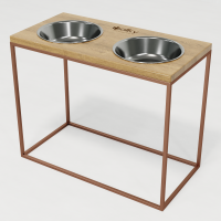 Hollky Base XL40 - bowls on stand for large dogs (2 × 1.8 L) GLNT 