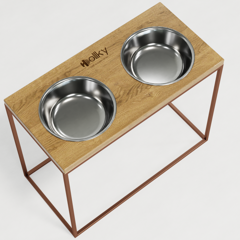 Hollky Base XL40 - миски на підставці для великих собак (2 × 1,8 л) GLNT 