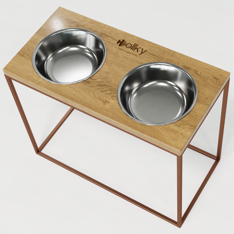 Hollky Base XL40 - миски на підставці для великих собак (2 × 1,8 л) GLNT 