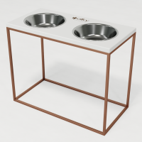 Hollky Base XL40 - миски на підставці для великих собак (2 × 1,8 л) GLWH