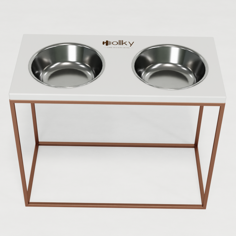 Hollky Base XL40 - миски на підставці для великих собак (2 × 1,8 л) GLWH