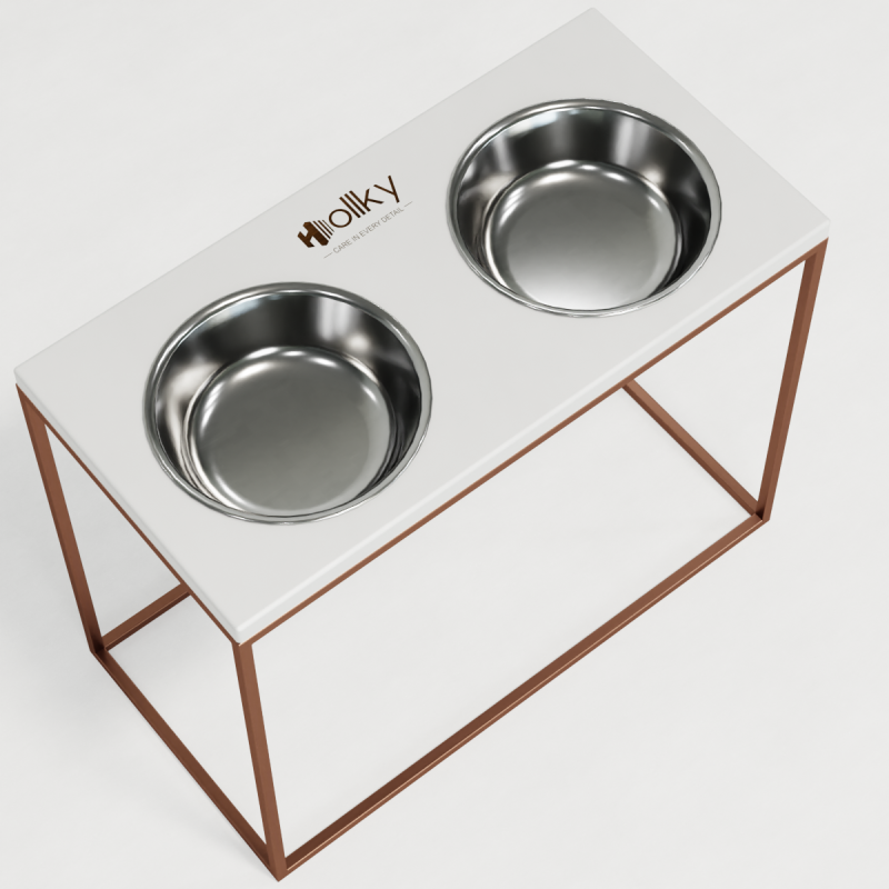 Hollky Base XL40 - миски на підставці для великих собак (2 × 1,8 л) GLWH