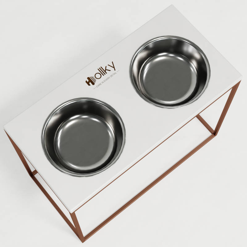 Hollky Base XL40 - миски на підставці для великих собак (2 × 1,8 л) GLWH