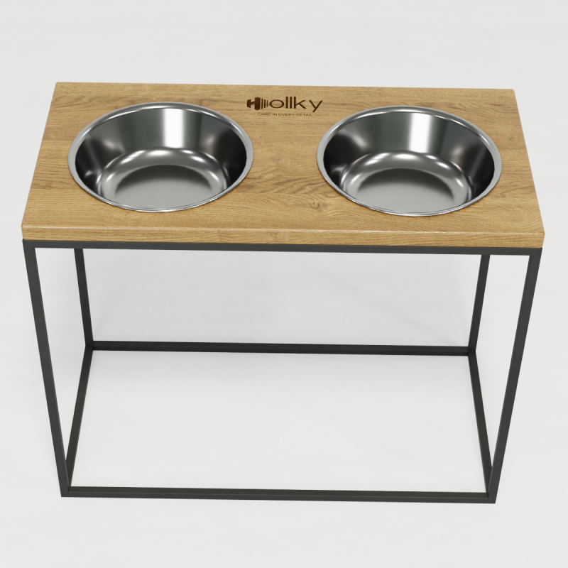 Hollky Base XL40 - миски на підставці для великих собак (2 × 1,8 л) GRNT 