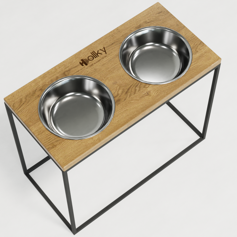 Hollky Base XL40 - миски на підставці для великих собак (2 × 1,8 л) GRNT 