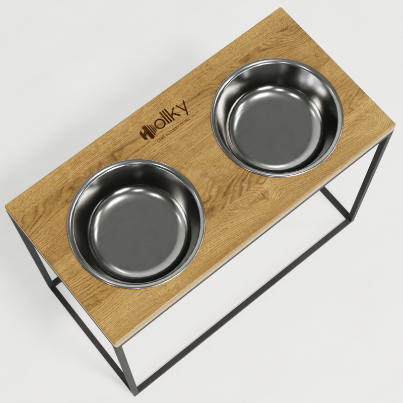 Hollky Base XL40 - миски на підставці для великих собак (2 × 1,8 л) GRNT 