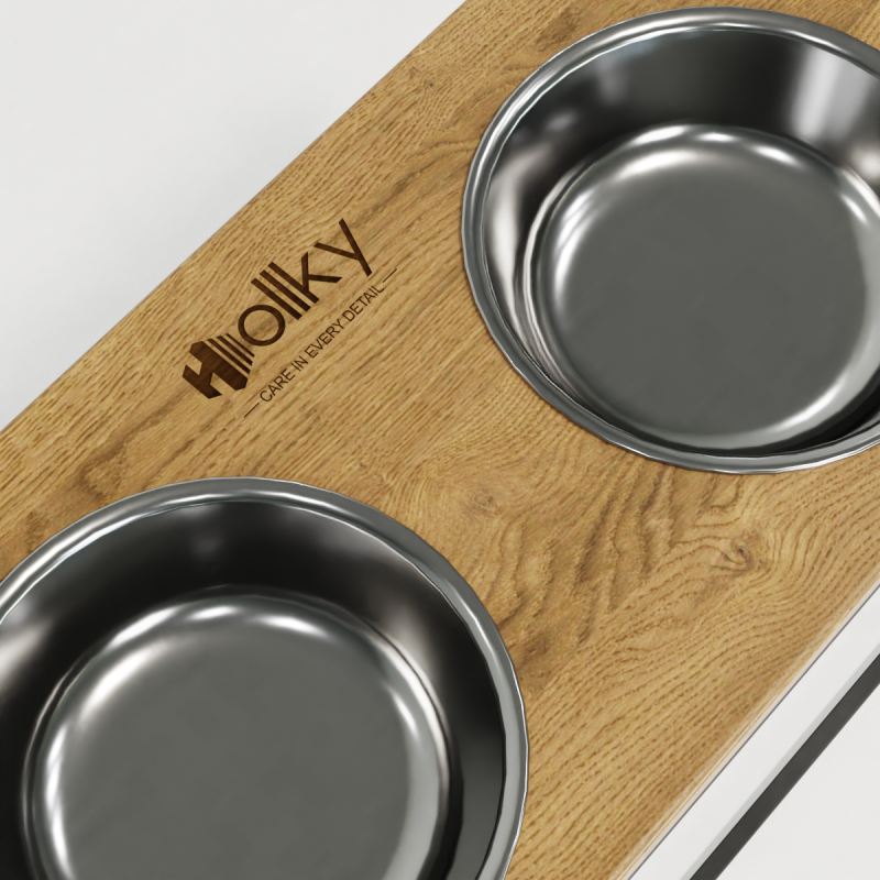 Hollky Base XL40 - миски на підставці для великих собак (2 × 1,8 л) GRNT 