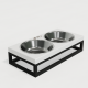 Hollky Base XS - миски на підставці для маленьких собак та котів (2 × 0,25 л) BLWH