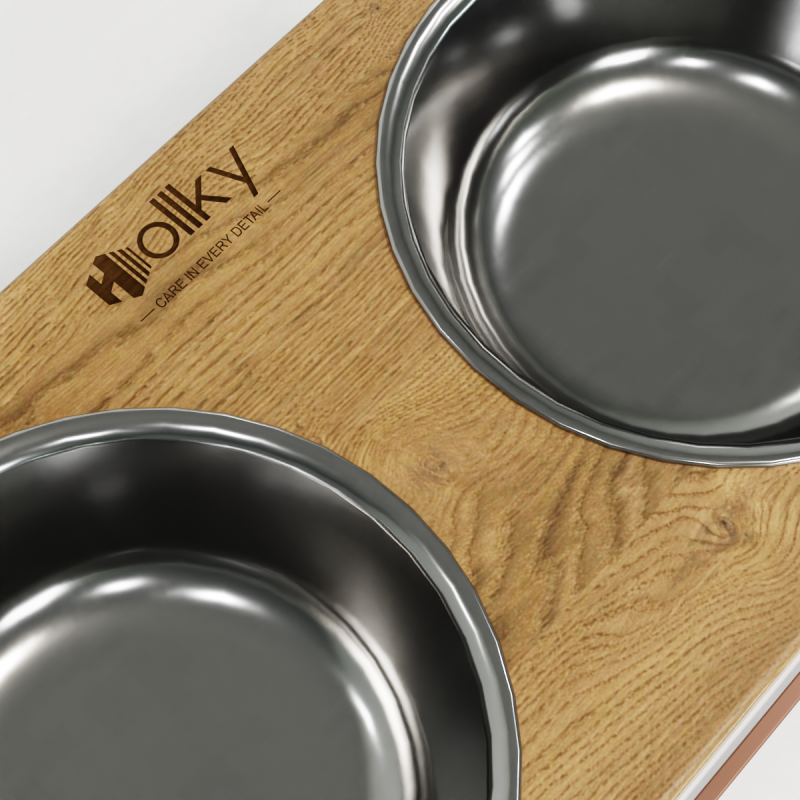 Hollky Base XXL40 - миски на підставці для дуже великих собак (2 × 2,8 л) GLNT 