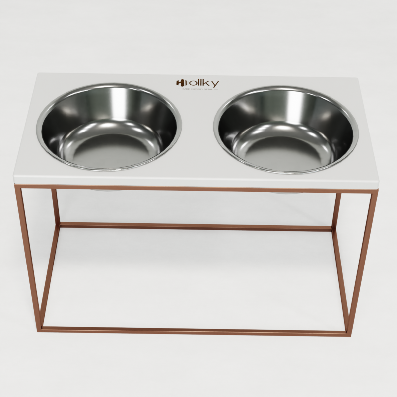 Hollky Base XXL40 - миски на підставці для дуже великих собак (2 × 2,8 л) GLWH