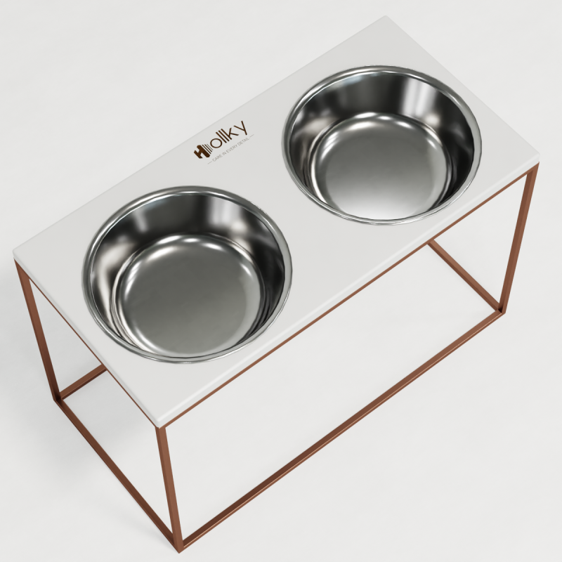 Hollky Base XXL40 - миски на підставці для дуже великих собак (2 × 2,8 л) GLWH